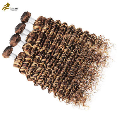 Piano 4/27 Ombre Human Hair Extensions Deep Wave Hair Bundles