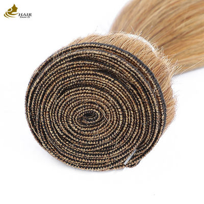 Grade 10A Indian Virgin Human Hair Bundles 27# Straight Hair Weft