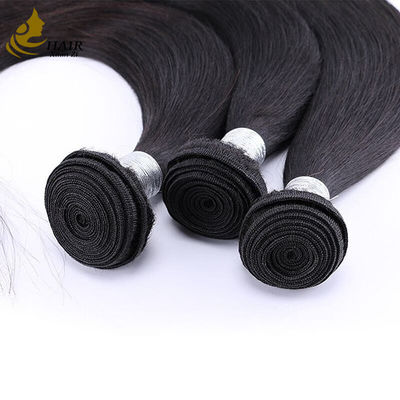 Experience Luxury Straight Natural Black Real Virgin Human Hair Bundles Extensions
