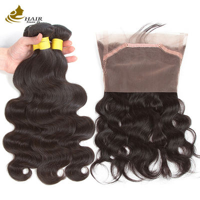 Natural Grade 9A Human Hair Bundles With Brazilian Hair Material