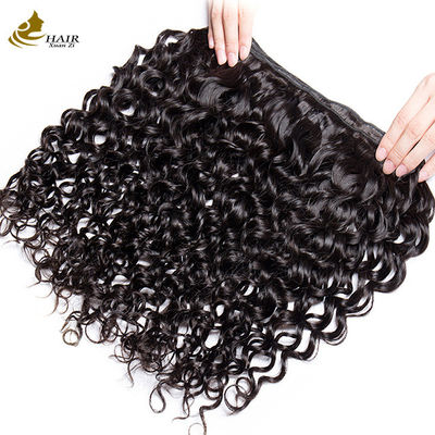 Natural Black Kinky Curl 100 Virgin Human Hair Bundles With Cuticle Aligned Technology
