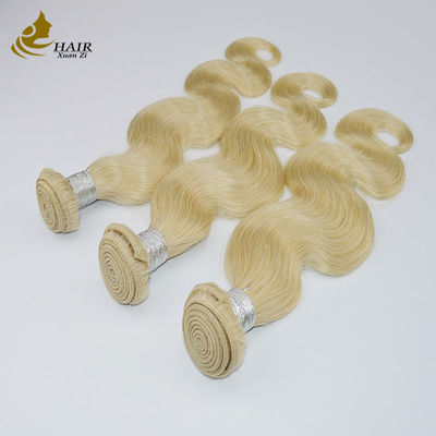 100% Human Cuticle Aligned Ombre Human Hair Extensions Virgin Hair 613 Virgin Hair Bundles