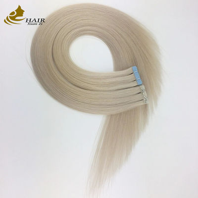 60 Human Hair PU Tape Hair Extension With Tangle Free Design