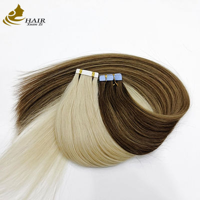 60 Human Hair PU Tape Hair Extension With Tangle Free Design