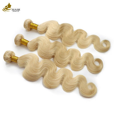 Remy 613 Brazilian Raw Hair Ombre Human Hair Extensions 613 Blonde Hair Weft