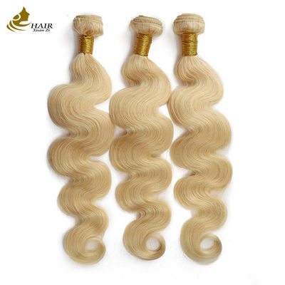 Remy 613 Brazilian Raw Hair Ombre Human Hair Extensions 613 Blonde Hair Weft
