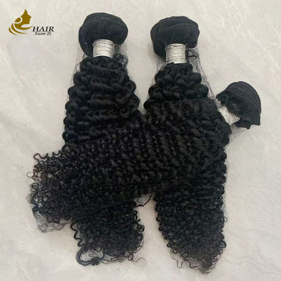 Wholesale 100% Raw Vietnamese Kinky Curl Natural Black  Large Stock Virgin Human Hair Bundles