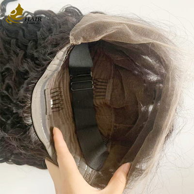 250% Density 20inch Natural Black Water Wave HD 13*6 Glueless Full Lace Wig With Natural Full Hairline