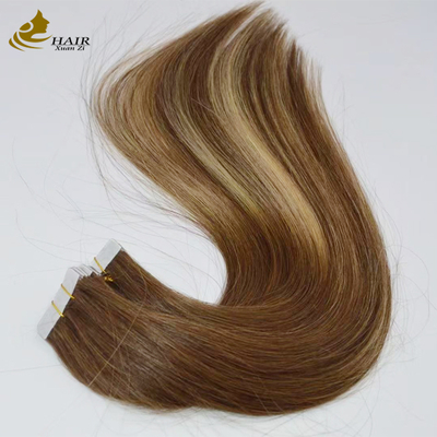 Popular Skin Weft Straight 100% Remy Human Hair Tape Hair Extensions Cuticle Aligned Virgin Hair