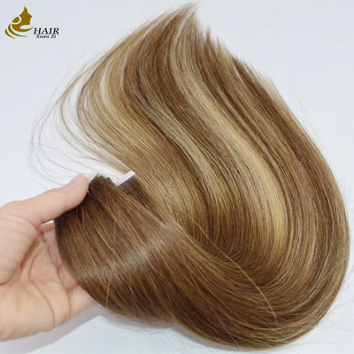 Popular Skin Weft Straight 100% Remy Human Hair Tape Hair Extensions Cuticle Aligned Virgin Hair