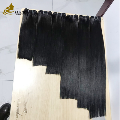 High Grade Virgin Human Hair Bundles Natural Black Straight Hair Weft