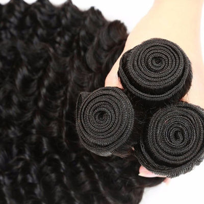 Best Quality Rose Curl Weave Human Virgin Hair Deep Wave Bundles with Closure