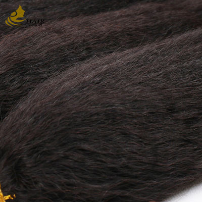22inch Natural Black Kinky Straight Brazilian Virgin Human Hair Bundle Hair Weft
