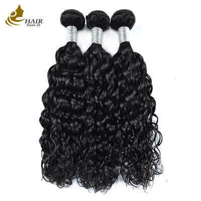 High Qulity Best 100% Virgin Human Hair Bundles Water Wave Natural Black Can Be Bleached And Dyed