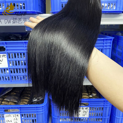 High Grade 18inch Straight Natural Black 100% Virgin Human Hair Bundles Weft