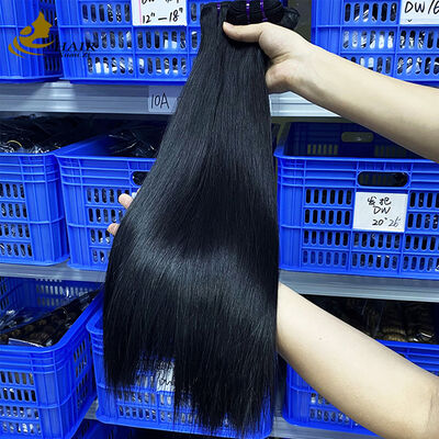 High Grade 18inch Straight Natural Black 100% Virgin Human Hair Bundles Weft