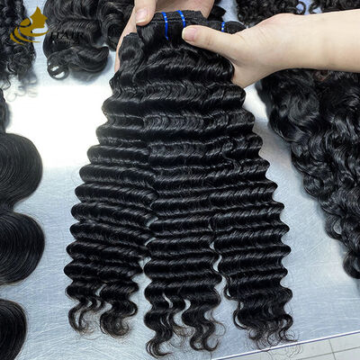 Wholesale High Quality Vietnamese Deep Wave Natural Black Virgin Human Hair