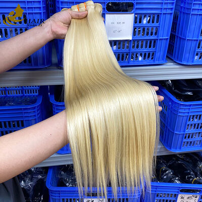 2025 Top Selling 100% Raw Virgin Blonde Human Hair Bundles Weft Light Color Hair Bundles
