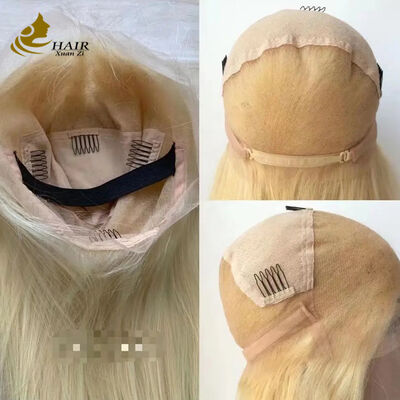 quality HD Lace Wigs Virgin Brazilian Human Hair 30 Inch Full Lace Wig Blonde Color 613 Full Lace Wig factory