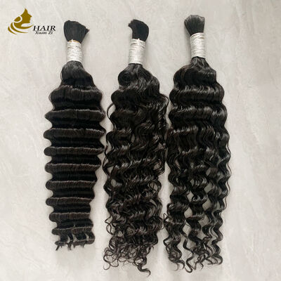 quality Curly Boho Braids 100 Human Hair Bulk Virgin Human Hair Bundles Braiding factory