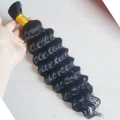 quality Can Be Restyled Yes 100 Human Hair Bulk Elastic Band Bundle Style 100 Percent Human Hair for Professional Hair Extensions and Styling factory