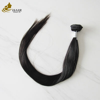 quality Wholesale 100% Cuticle Aligned Straight Indian Raw Hair Bundles Double Weft Natural Black Virgin Human Hair Bundles factory